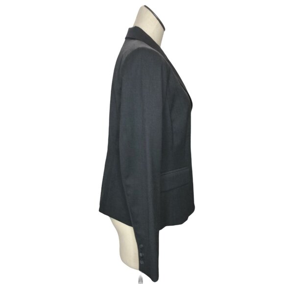 Pendleton Blazer Womens 12P Petite Gray Virgin Wool New Suit Jacket Lined Pocket - Picture 2 of 11
